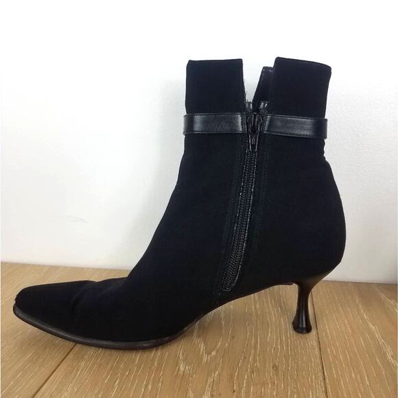 Stuart Weitzman | Black Ankle Boots Thin Heel 6.5 - Picture 5 of 9